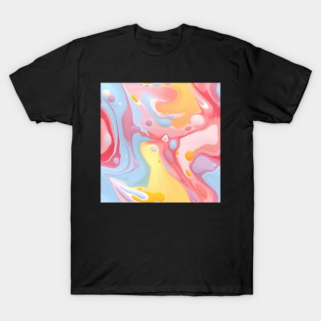 Abstract oil and water mix background T-Shirt by Russell102